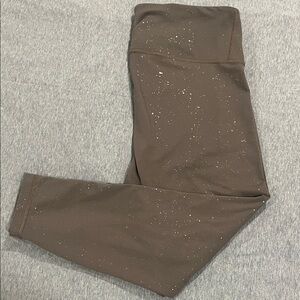GAP Brown Sparkle womens Leggings Large